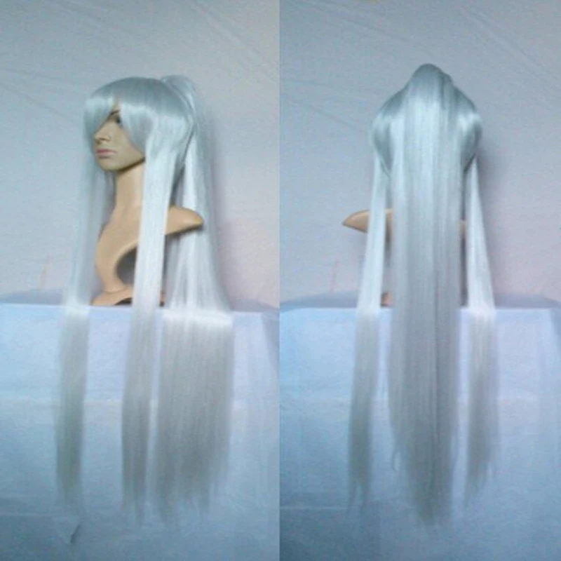 HAIRJOY Synthetic Hair Cosplay Wigs Long Ponytail Black Purple Red Grey Wig High Temperature Fiber