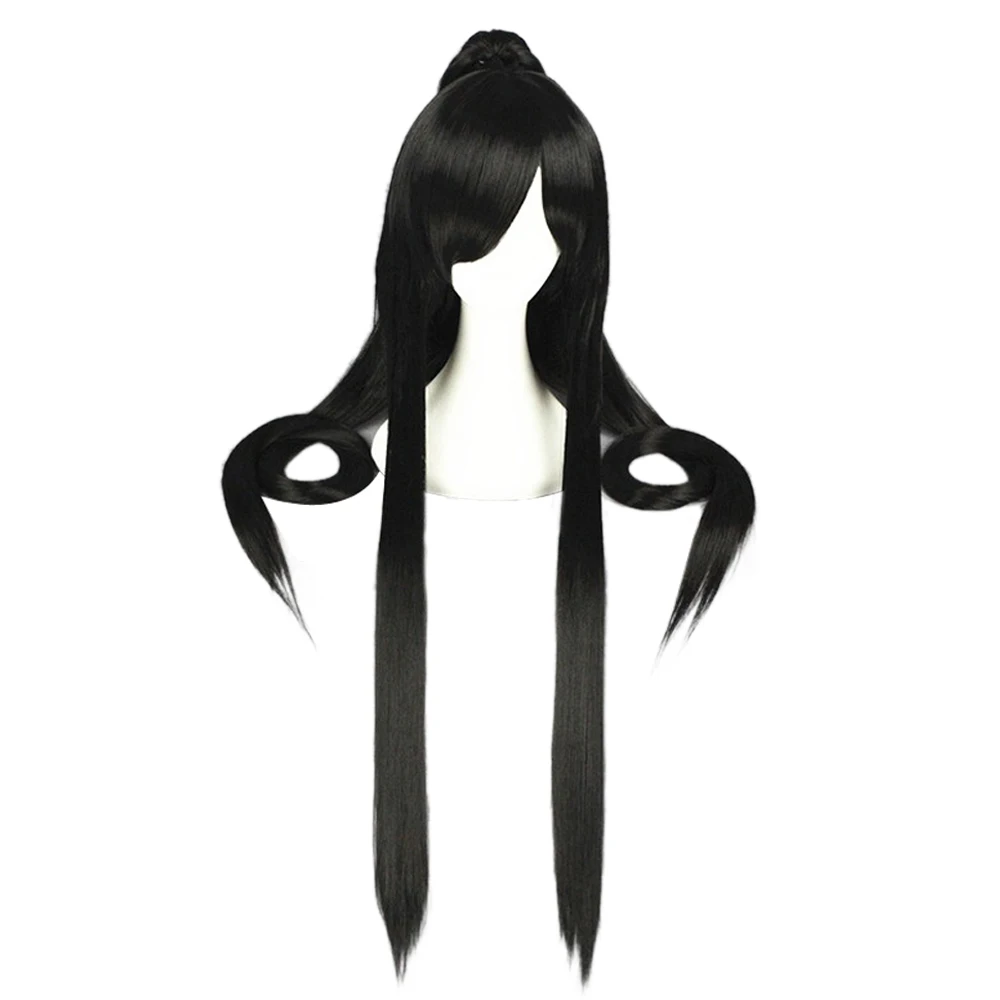 HAIRJOY Synthetic Hair Cosplay Wigs Long Ponytail Black Purple Red Grey Wig High Temperature Fiber