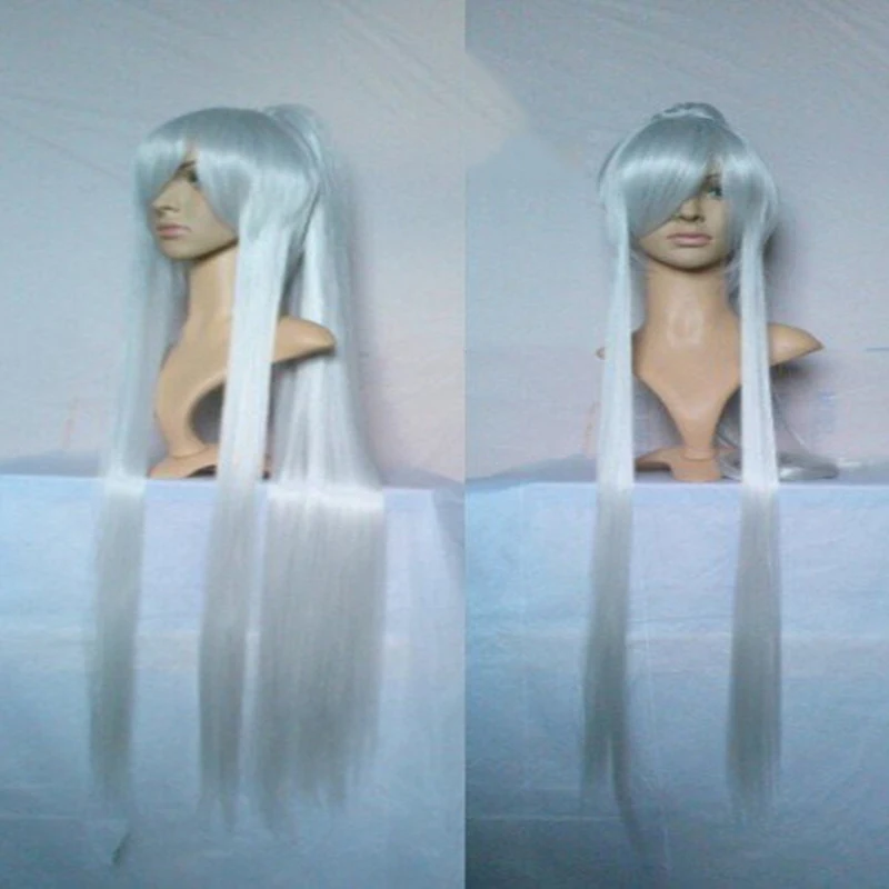 HAIRJOY Synthetic Hair Cosplay Wigs Long Ponytail Black Purple Red Grey Wig High Temperature Fiber
