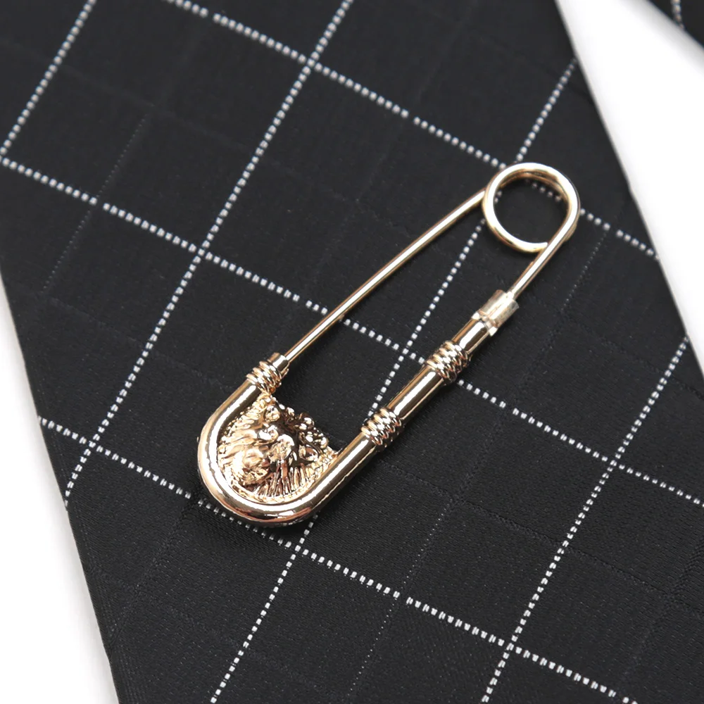 New Alloy Lion Brooch Pin Fashion DIY Safety Pins Women Waist Closing Artifact Men Suit Jacket Decoration Accessories Jewelry