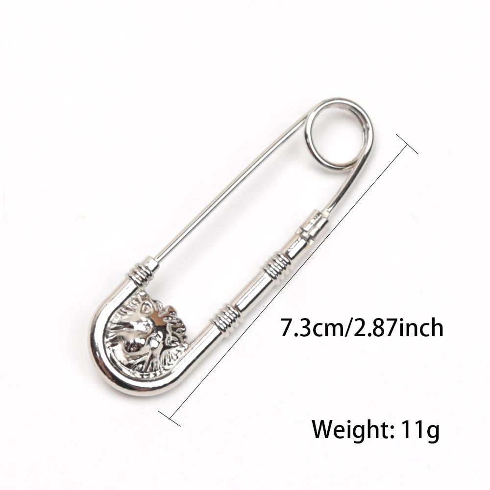 New Alloy Lion Brooch Pin Fashion DIY Safety Pins Women Waist Closing Artifact Men Suit Jacket Decoration Accessories Jewelry