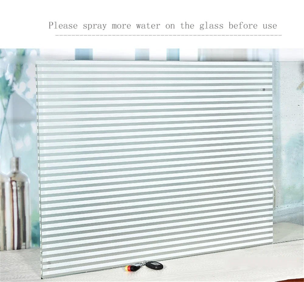 Decorative Privacy Vinyl Window Adhesive Film Window Sticker Decals Waterproof Sun UV Protection Bamboo Sliding Door Bathroom