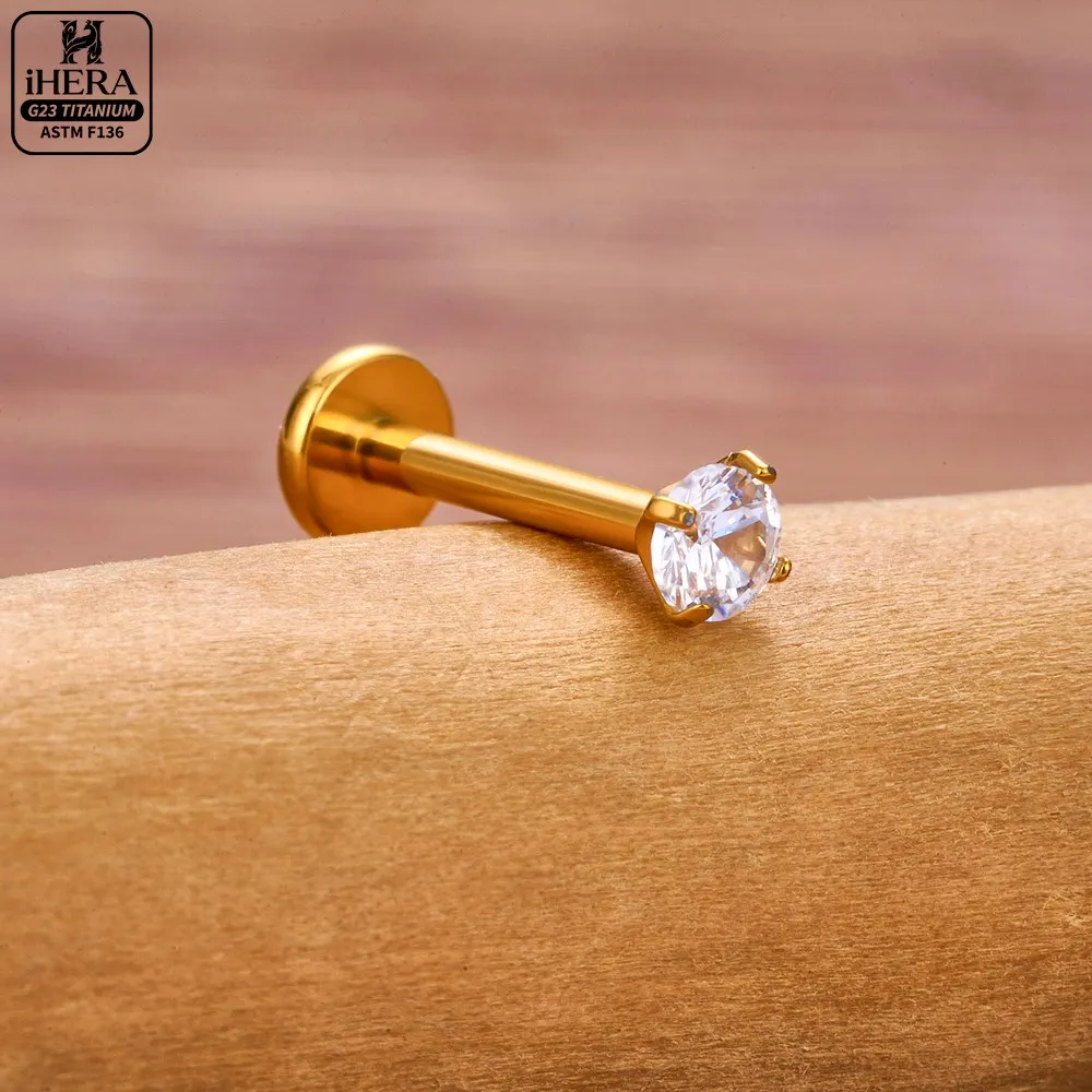 1/10 PCS G23 Titanium ASTM-F136 Piercings Nose Ring C Rod Body Jewelry Internal Thread Cartilage Helix Earrings Wholesale