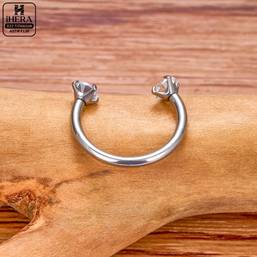 1/10 PCS G23 Titanium ASTM-F136 Piercings Nose Ring C Rod Body Jewelry Internal Thread Cartilage Helix Earrings Wholesale