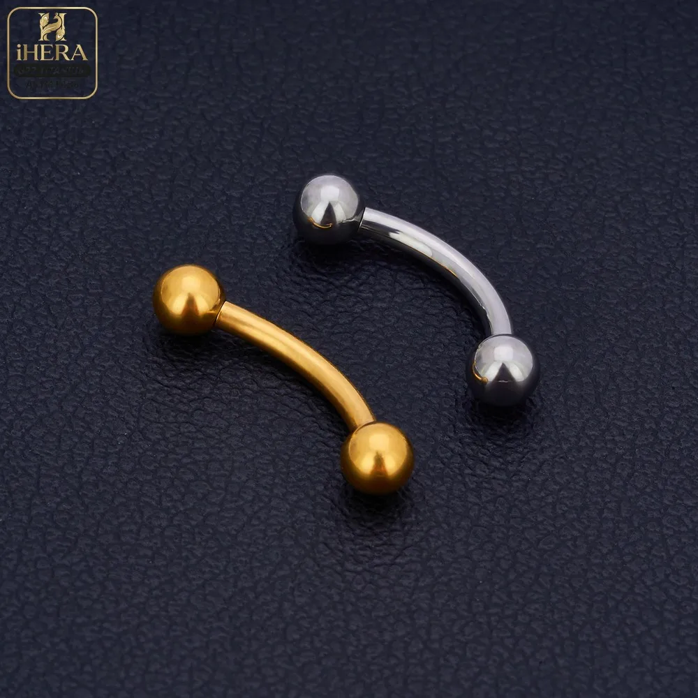1/10 PCS G23 Titanium ASTM-F136 Piercings Nose Ring C Rod Body Jewelry Internal Thread Cartilage Helix Earrings Wholesale
