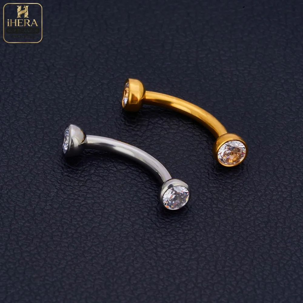 1/10 PCS G23 Titanium ASTM-F136 Piercings Nose Ring C Rod Body Jewelry Internal Thread Cartilage Helix Earrings Wholesale