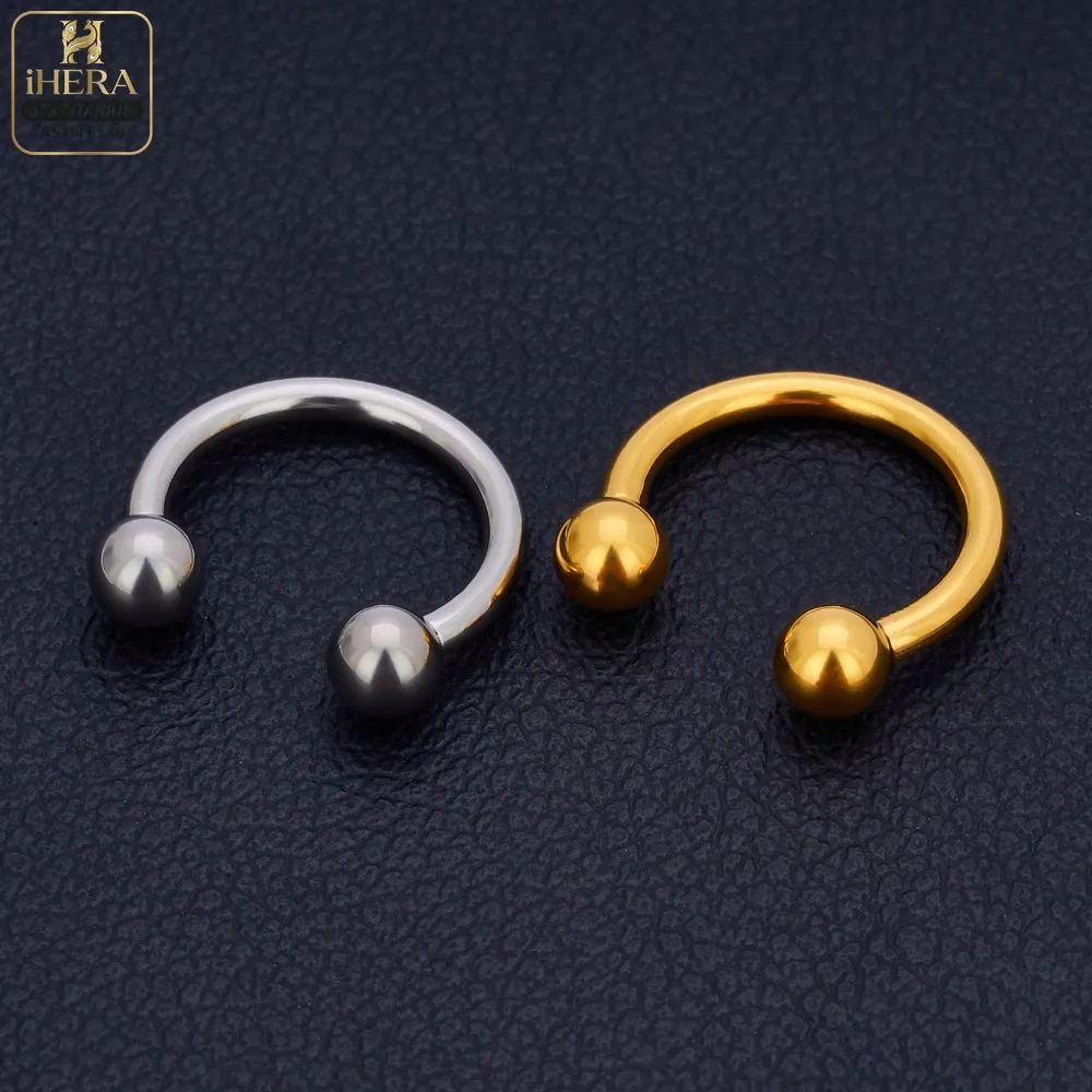1/10 PCS G23 Titanium ASTM-F136 Piercings Nose Ring C Rod Body Jewelry Internal Thread Cartilage Helix Earrings Wholesale