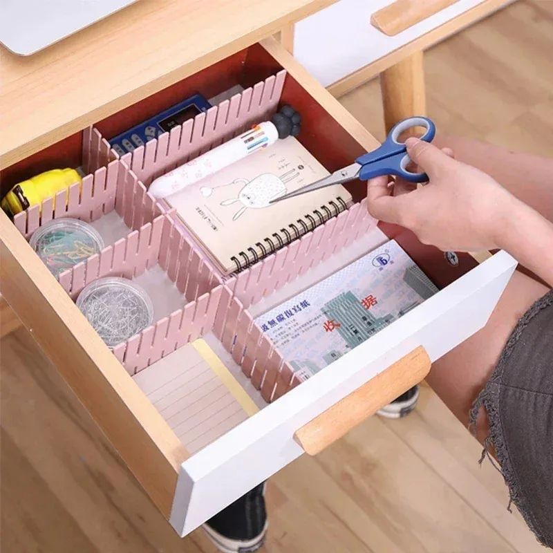 4PCS Adjustable Drawer Dividers for Household Storage Cabinet Combination Underwear Socks Sundries Organizer for Home Use