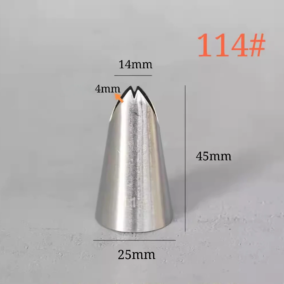 #112 #113 #114 #115 Leaf Shape Piping Nozzle 4 Pcs Set Pastry Icing Tips For Cake Cream Decorating Baking DIY