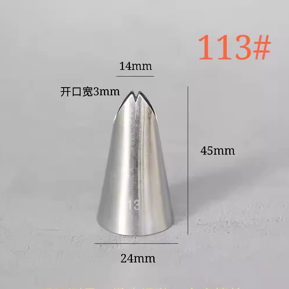 #112 #113 #114 #115 Leaf Shape Piping Nozzle 4 Pcs Set Pastry Icing Tips For Cake Cream Decorating Baking DIY