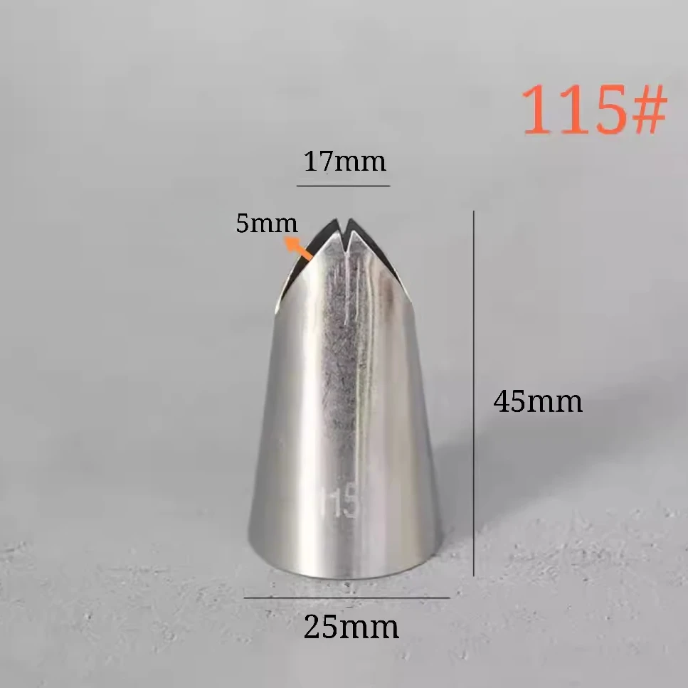 #112 #113 #114 #115 Leaf Shape Piping Nozzle 4 Pcs Set Pastry Icing Tips For Cake Cream Decorating Baking DIY