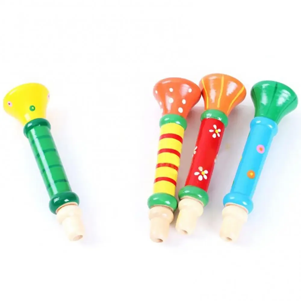 KTV Party Wooden Trumpet Toy Horn Whistle Musical Instrument for Toys Sound Training Games