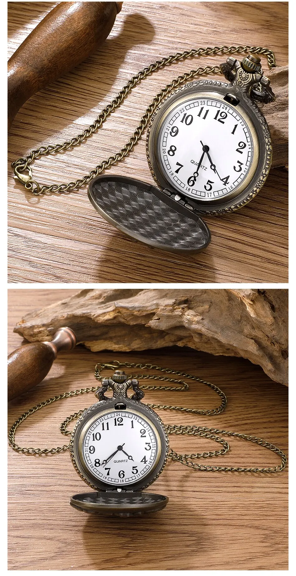 Retro Motorcycle CAR Pattern Quartz Pocket Watch Motorbike MOTO Design Pendant Fob Watch Chain Gifts for Men