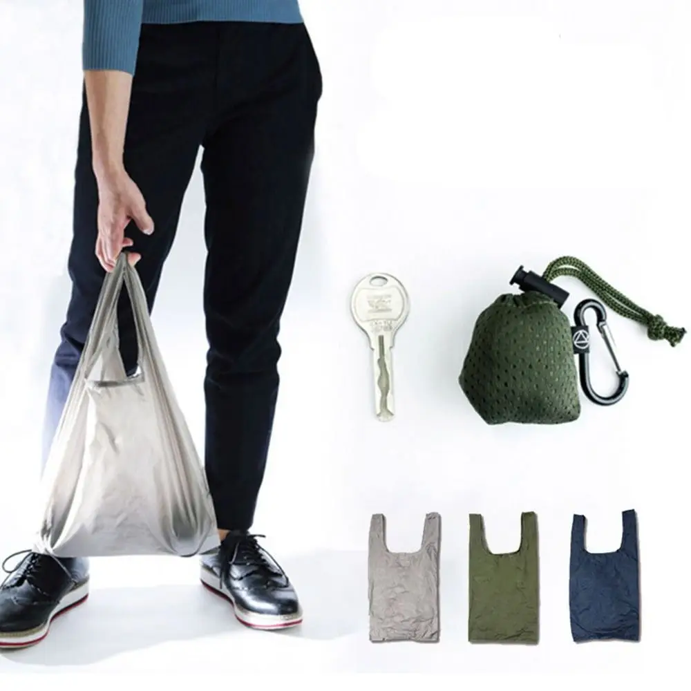 1pc Folding Shopping Bag Waterproof Ultra-light Reusable Eco-friendly Shopping Bag Storage Bags