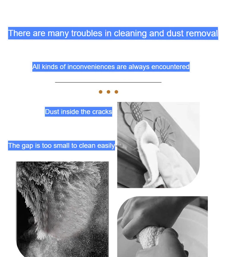 Electrostatic Dust Collector For Household Disposable Fiber Cloth Tabletop Cleaning Sweeping and Cleaning