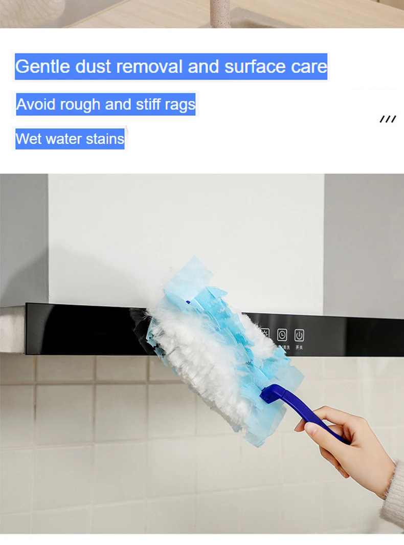 Electrostatic Dust Collector For Household Disposable Fiber Cloth Tabletop Cleaning Sweeping and Cleaning