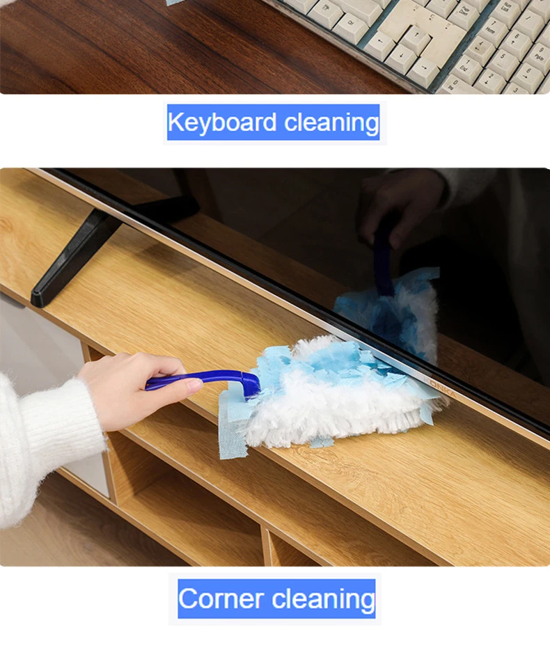 Electrostatic Dust Collector For Household Disposable Fiber Cloth Tabletop Cleaning Sweeping and Cleaning