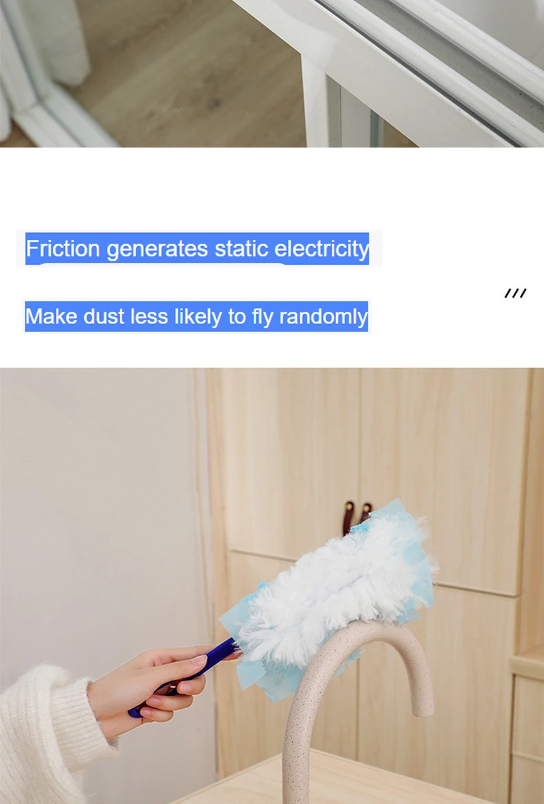 Electrostatic Dust Collector For Household Disposable Fiber Cloth Tabletop Cleaning Sweeping and Cleaning