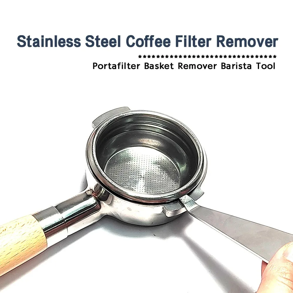 2026 Stainless Steel Coffee Portafilter Remover Tool Durable Espresso Machine Accessory for Coffee Powder Cup Disassembly