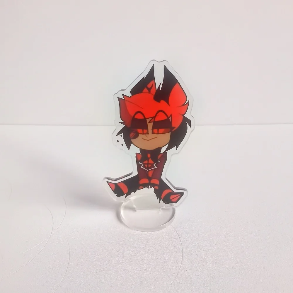 Anime Hazbin Hotel Alastor Morningstar Cosplay Stand Acrylic Cartoon Figure Standing Birthday Gifts Bag Decor Collection