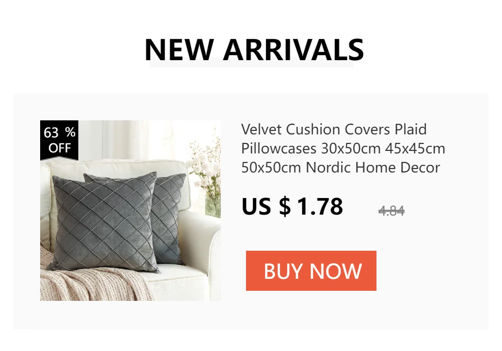 Soft Velvet Cushion Covers Plaid Pillowcases for Living Room Sofa 30x50 Nordic Home Decoration Pillows Cover