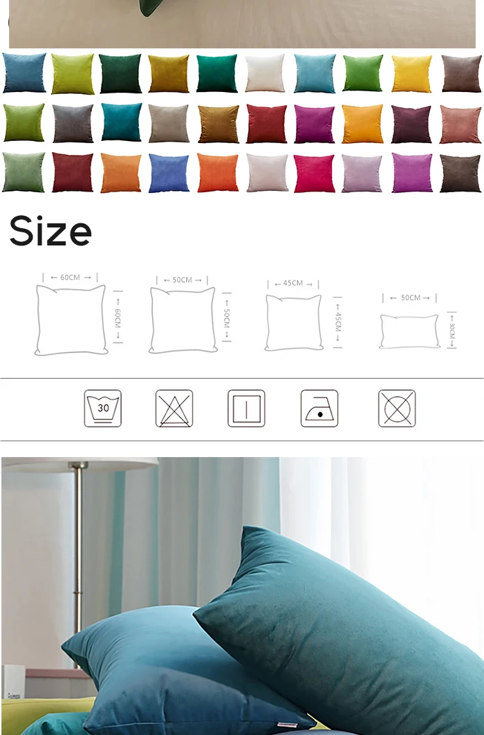 Soft Velvet Cushion Covers Plaid Pillowcases for Living Room Sofa 30x50 Nordic Home Decoration Pillows Cover