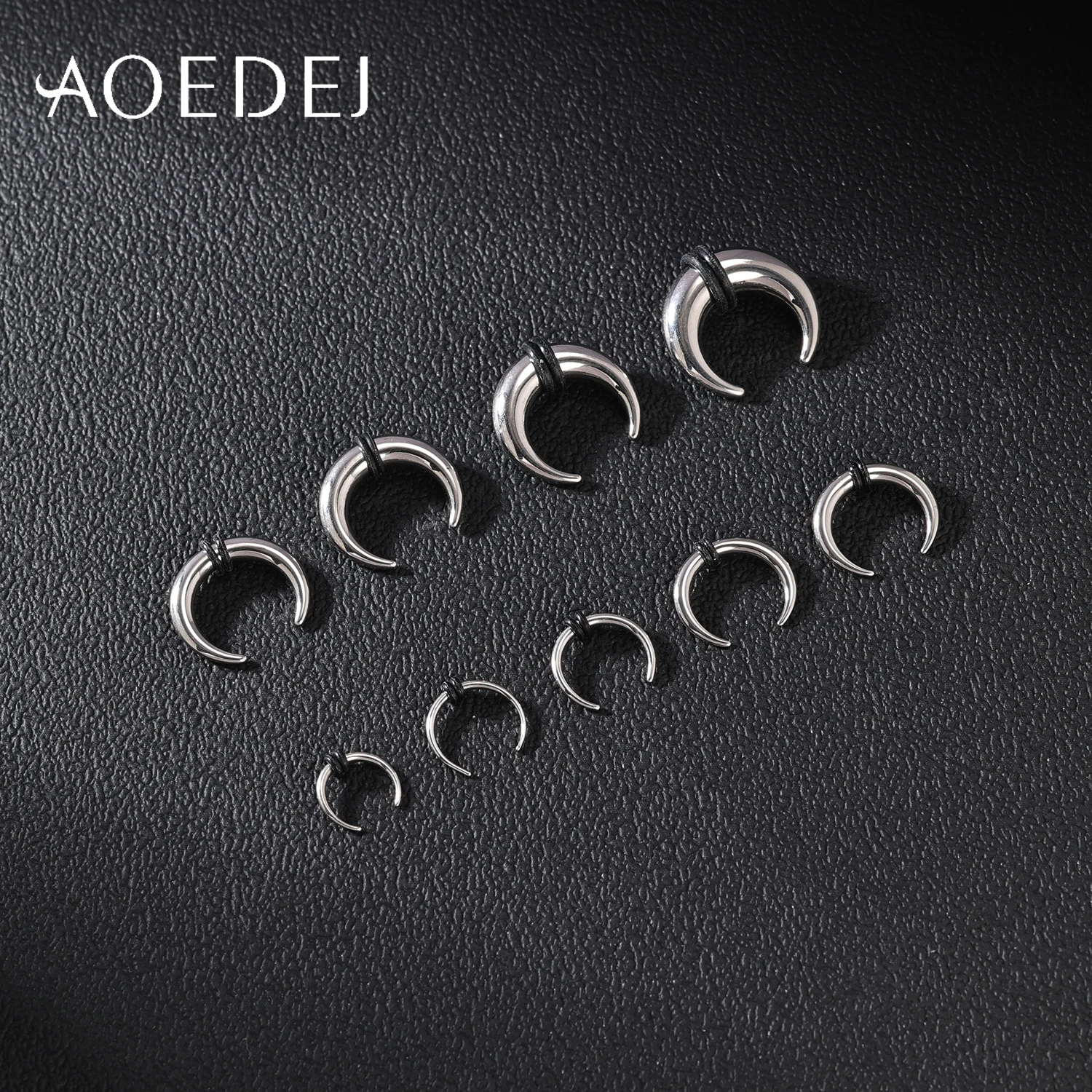 AOEDEJ 1 Piece Punk Stainless Steel Nose Ring 8-25mm Horseshoe Shape Septum Rings Nose Studs Earring Men Body Piercing Jewelry
