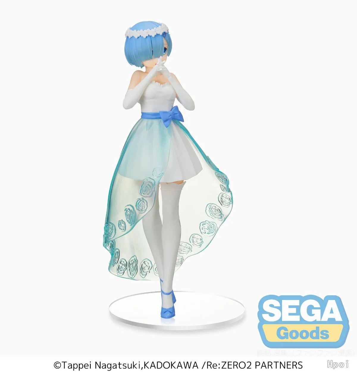 Anime Rem Figure Wedding Dress Crystal Dress Dress Up Figure RE: Zero-Starting Life in Another World Model Toy Action Figure