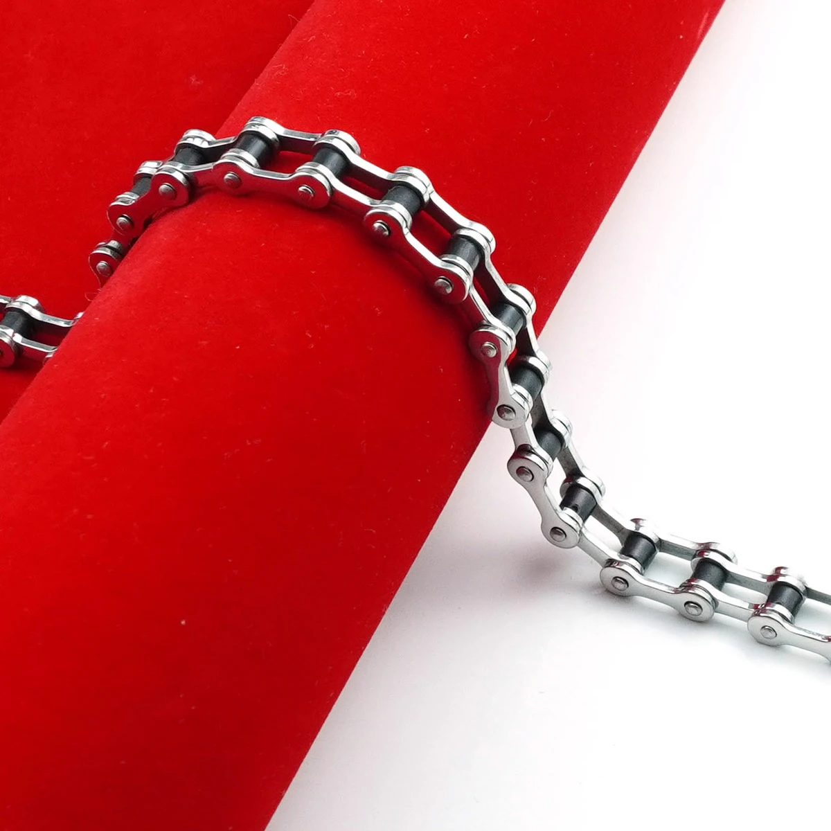 Stainless Steel Biker Chain Bracelet Mens Bracelet Link Chain Motorcycle Bicycle Style Bracelets Fashion Punk Bangles Jewelry