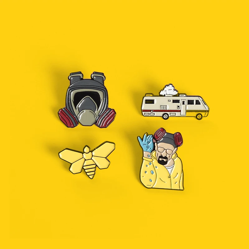 QIHE JEWELRY Enamel Pins Movie Fans Metal Brooches Badges Denim Clothes Women Pins Gifts