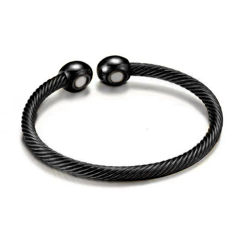 Treatment of Health Energy Open Bracelet Arthritis Pain Relief Twisted Retro Treatment Magnetic Bracelet for Women and Men