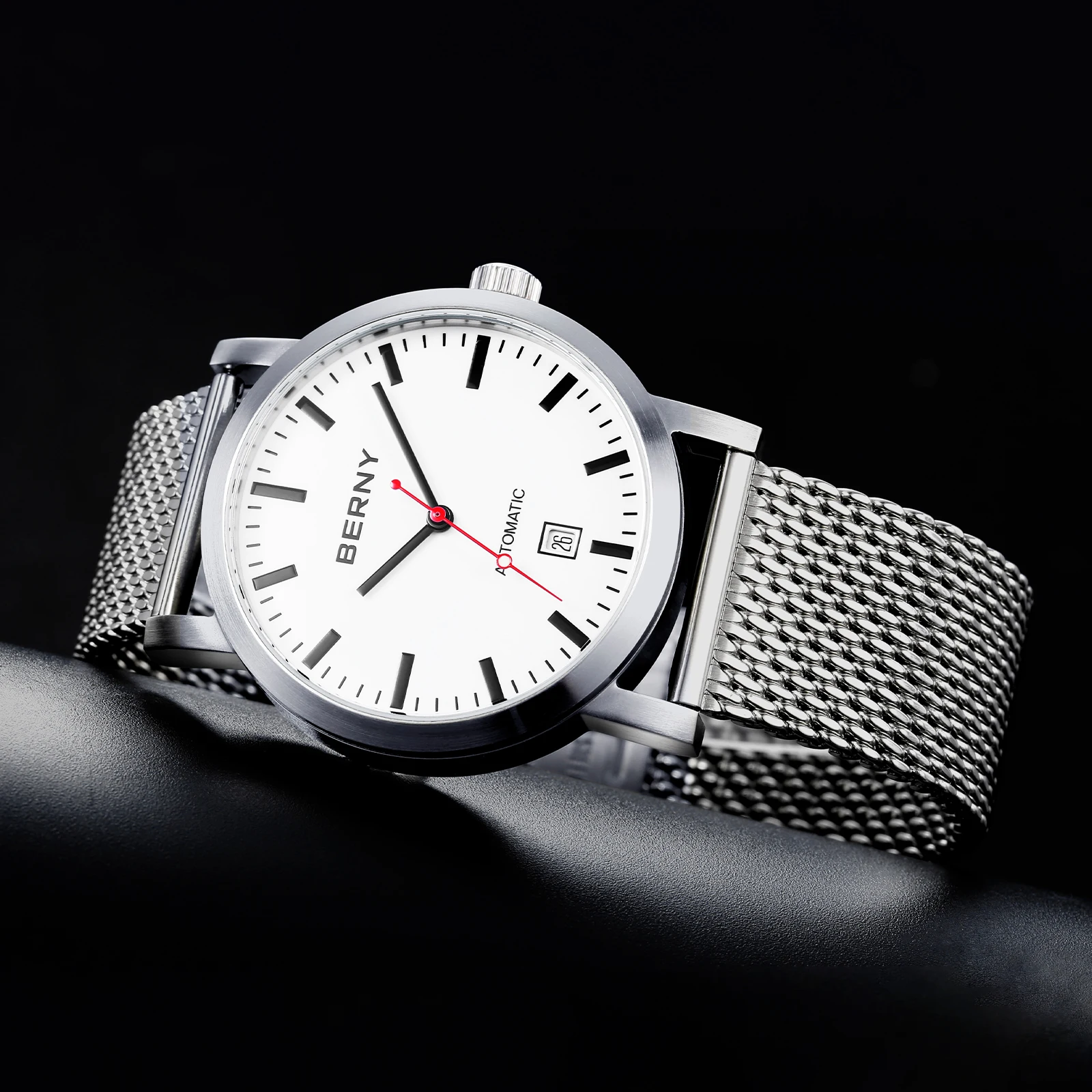 BERNY Men Wristwatch Mechanical Watch For Men Automatic Watches Original Luxury Brand Male Clock 5ATM Waterproof