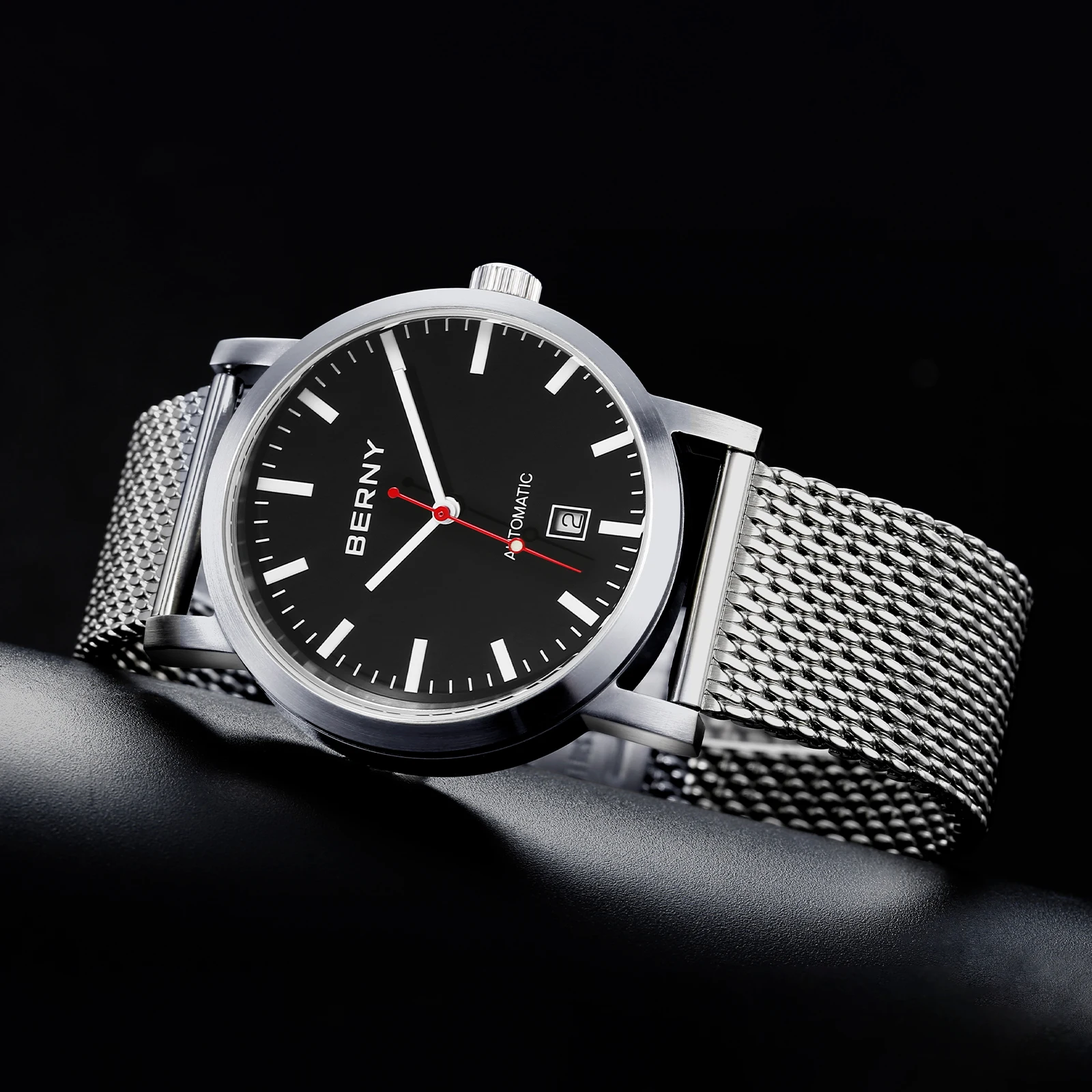 BERNY Men Wristwatch Mechanical Watch For Men Automatic Watches Original Luxury Brand Male Clock 5ATM Waterproof