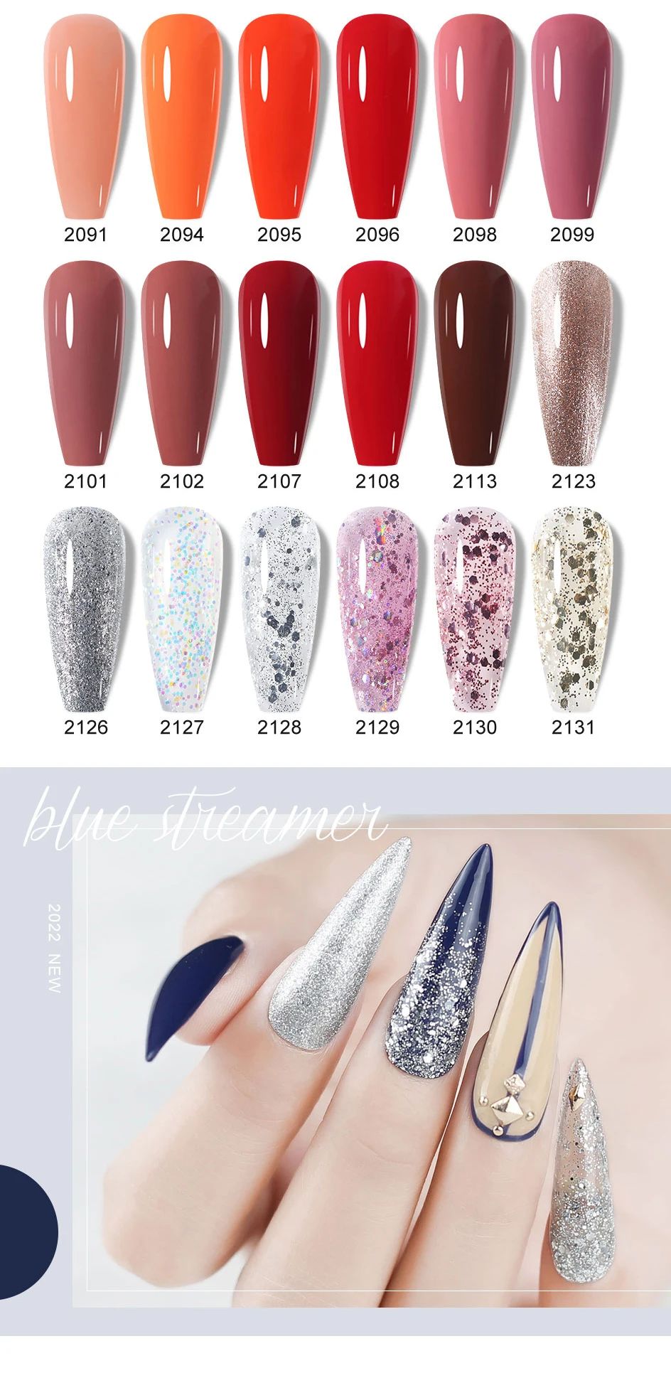 Clou Beaute HEMA TPO FREE Gel Nail Polish Semi-permanent Hybrid Black Red Color Gel Polish Nail Art UV Nail Enamels Varnish