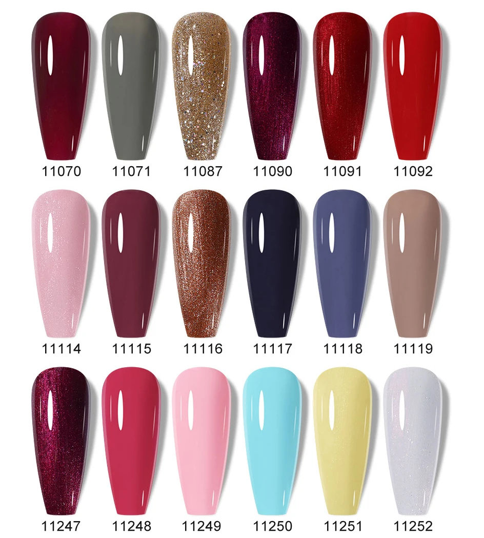 Clou Beaute HEMA TPO FREE Gel Nail Polish Semi-permanent Hybrid Black Red Color Gel Polish Nail Art UV Nail Enamels Varnish