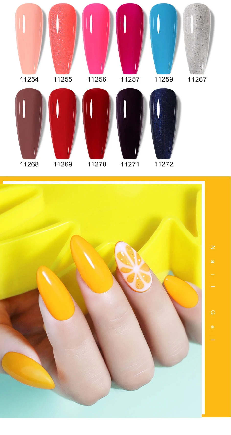 Clou Beaute HEMA TPO FREE Gel Nail Polish Semi-permanent Hybrid Black Red Color Gel Polish Nail Art UV Nail Enamels Varnish