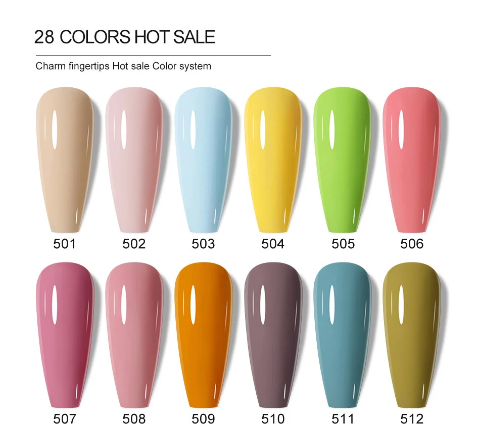 Clou Beaute HEMA TPO FREE Gel Nail Polish Semi-permanent Hybrid Black Red Color Gel Polish Nail Art UV Nail Enamels Varnish