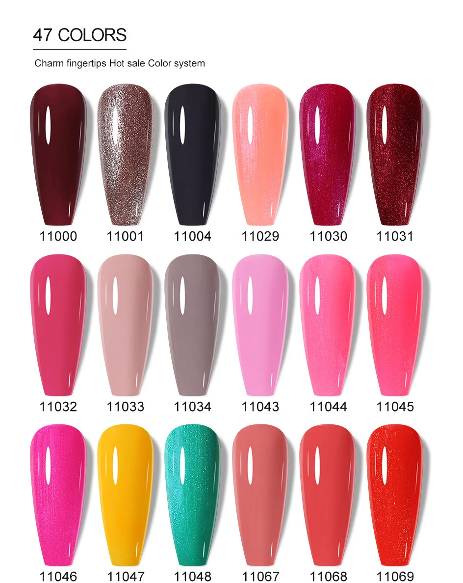 Clou Beaute HEMA TPO FREE Gel Nail Polish Semi-permanent Hybrid Black Red Color Gel Polish Nail Art UV Nail Enamels Varnish