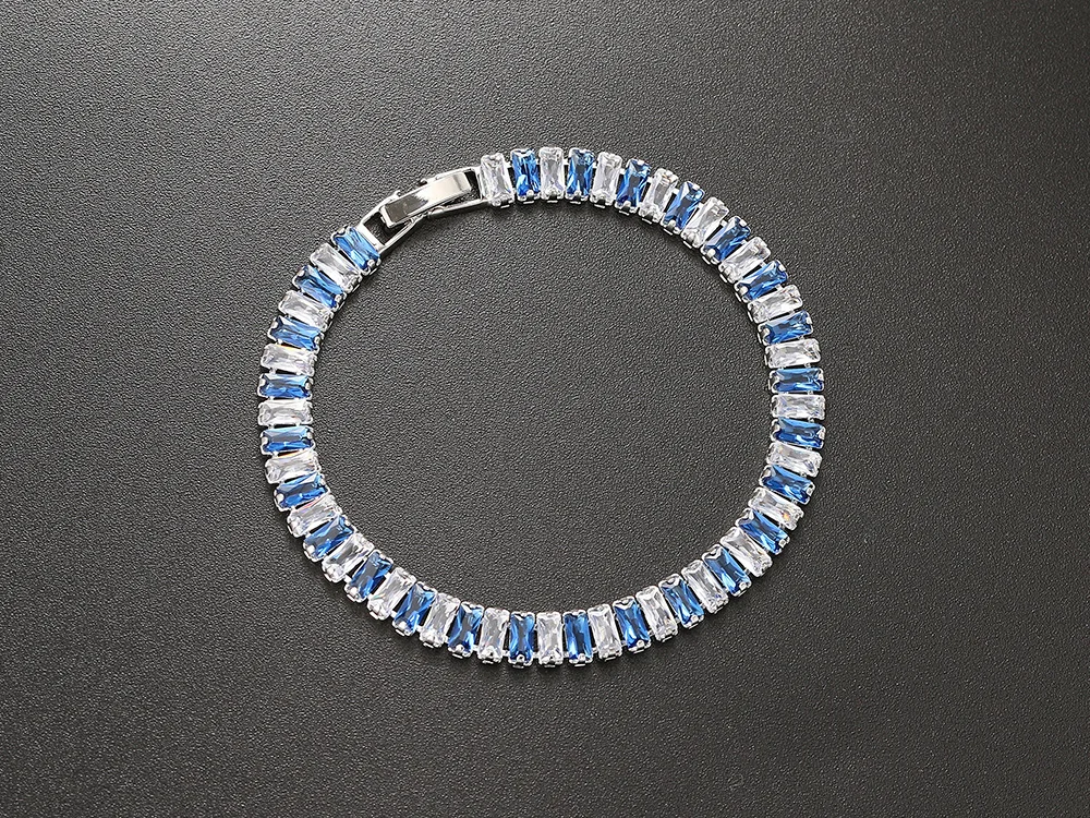 Iced Out Zircon Tennis Bracelet For Women Luxury Crystal Bracelets Men's Hand Chain Hippie Trendy Accessories Jewelry Gifts H167