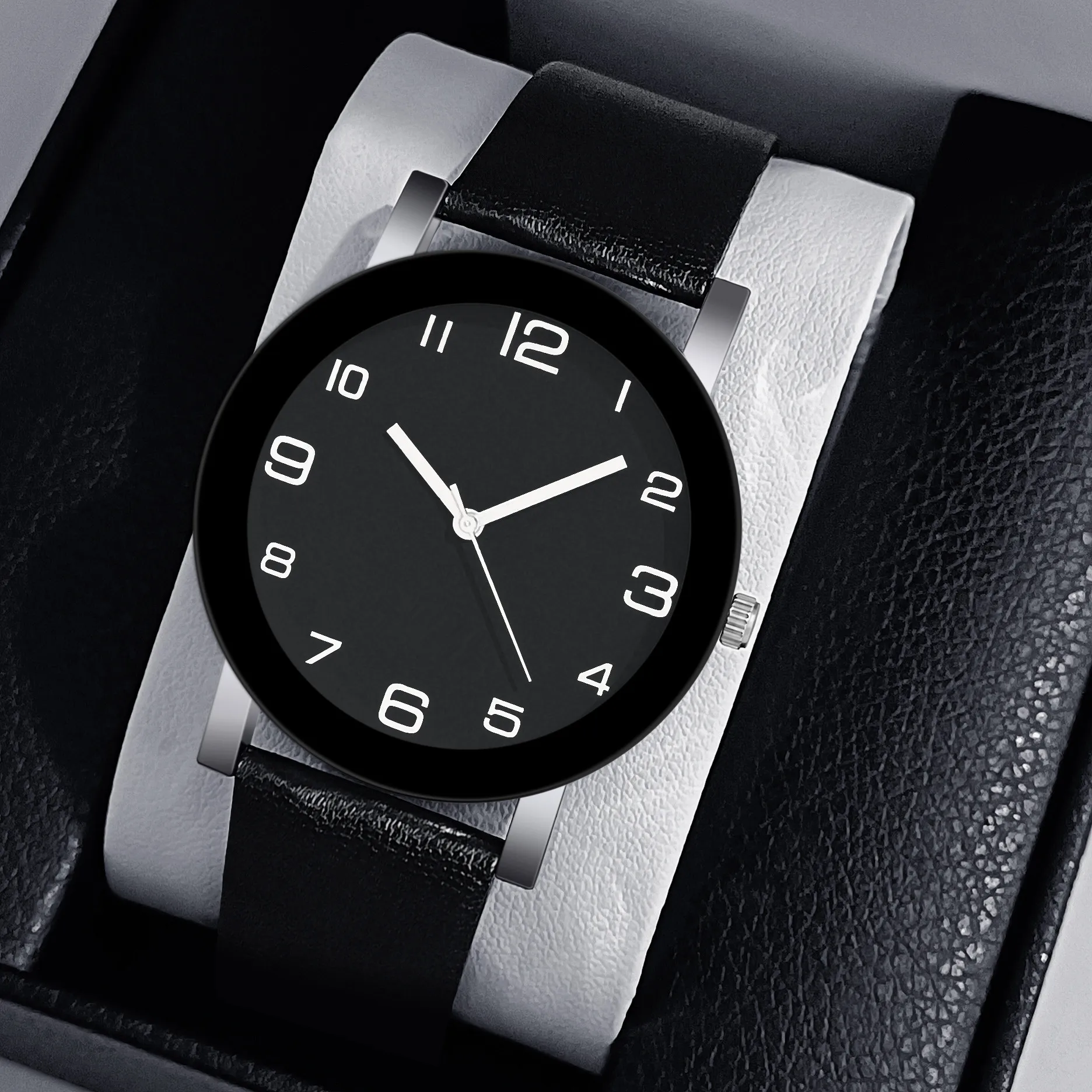 Top Brand Luxury Men Watch Casual Leather Quartz Men's Watches Simple Round Dial Male Wristwatch Clock Gift Montre Homme