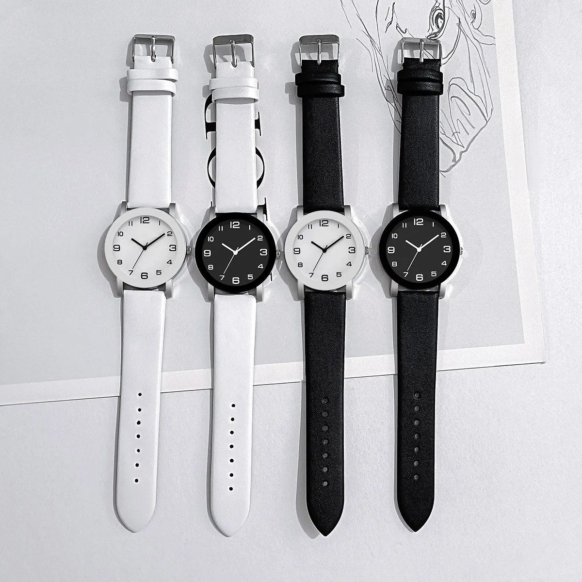 Top Brand Luxury Men Watch Casual Leather Quartz Men's Watches Simple Round Dial Male Wristwatch Clock Gift Montre Homme