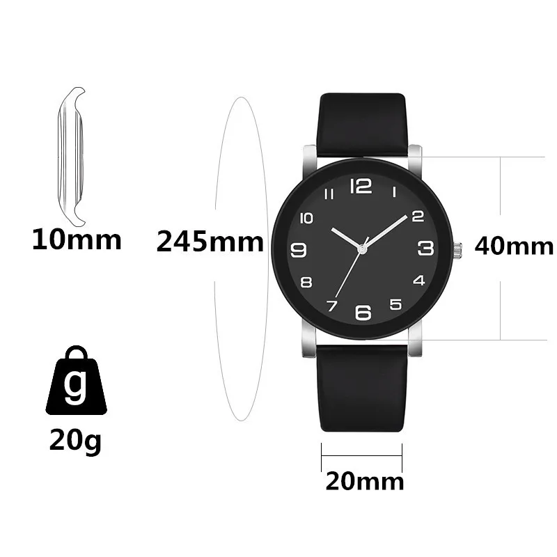Top Brand Luxury Men Watch Casual Leather Quartz Men's Watches Simple Round Dial Male Wristwatch Clock Gift Montre Homme