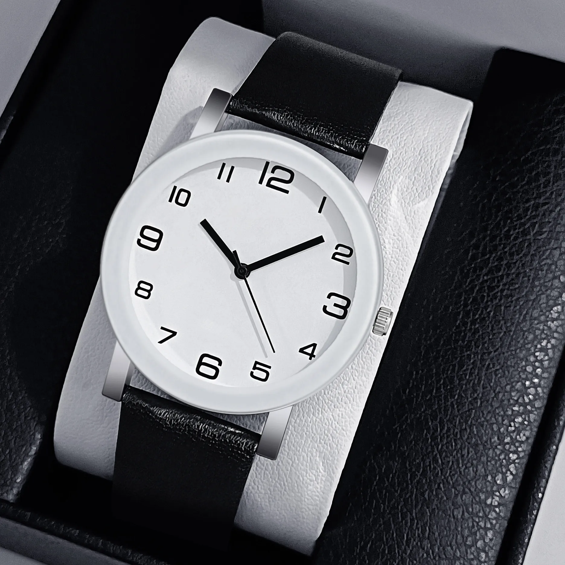 Top Brand Luxury Men Watch Casual Leather Quartz Men's Watches Simple Round Dial Male Wristwatch Clock Gift Montre Homme