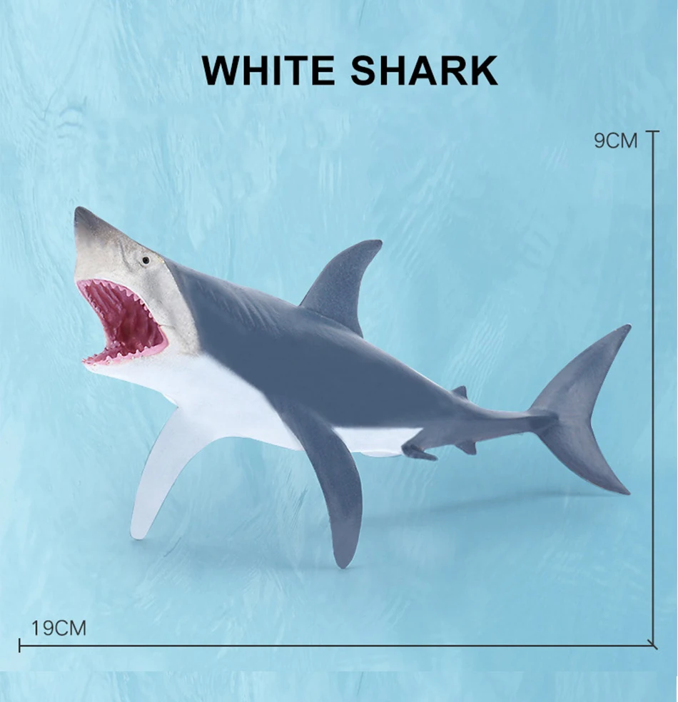 Simulation Marine Sea Life Whale Figurines Shark Cachalot Action Figures Ocean Animal Model Dolphin Hammerhead Educational Toys