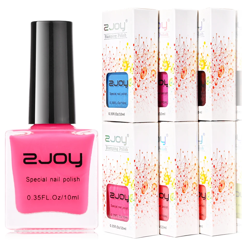Nail Printing Stamping Gel Polish 10ml 30Colors Nail Art Printing Varnish for Stamping Plate Black White Gold Nails Lacquers