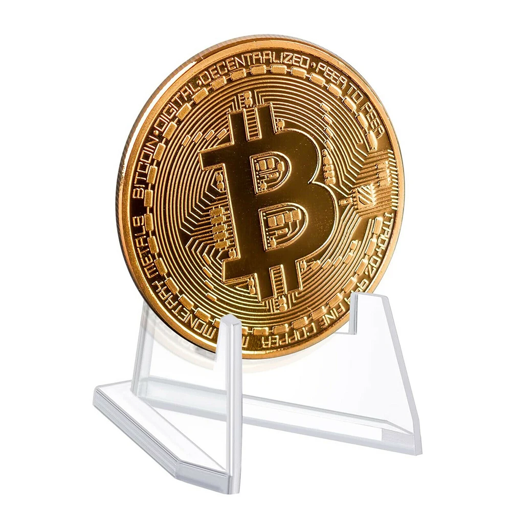 10pcs Transparent Acrylic Coin Display Stand Holders Photos Card Commemorative Challenge Coin Capsule Medal Support Racks