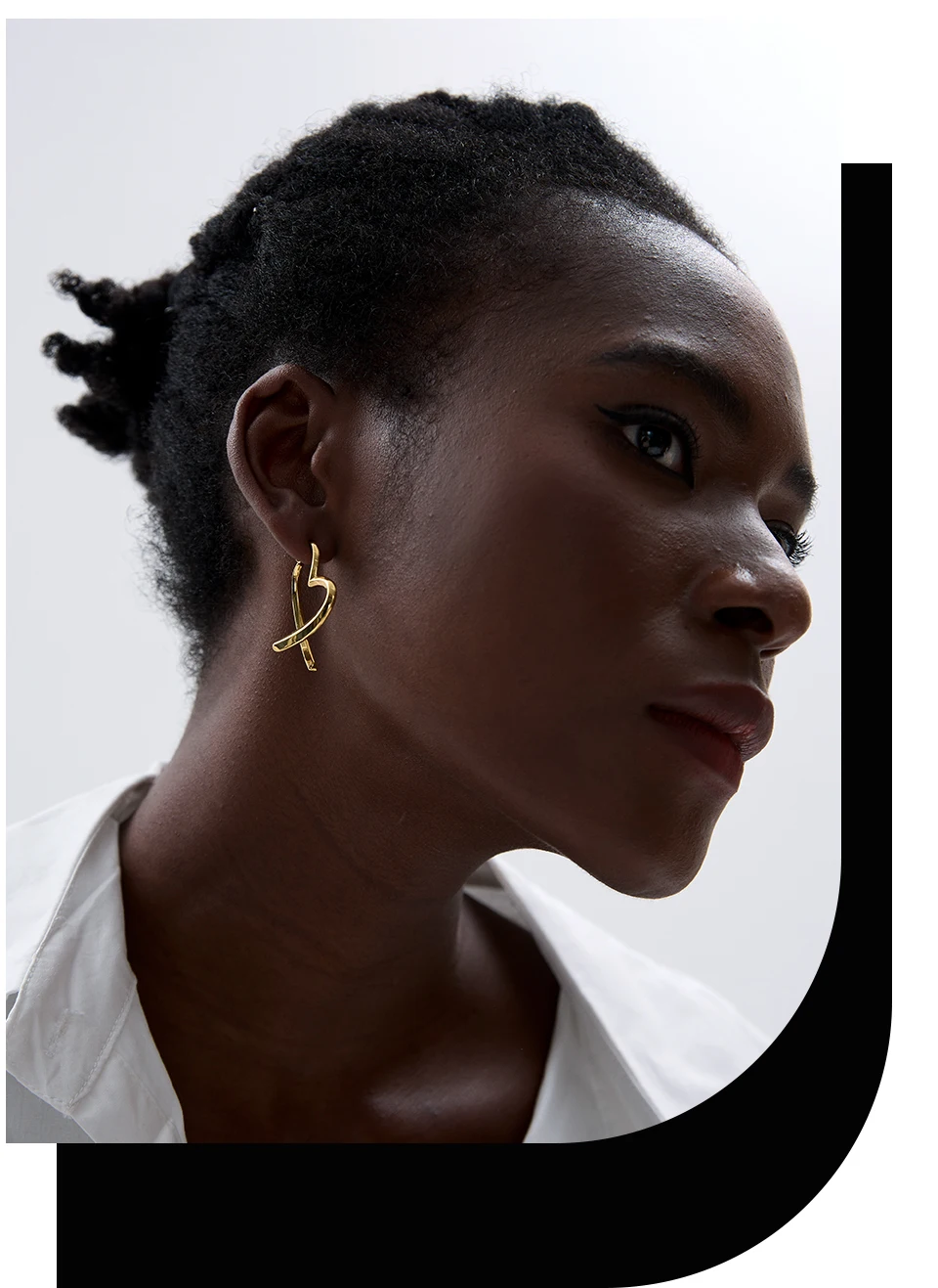 Yhpup Removable Minimalist Stainless Steel Heart Love Hollow Hoop Earrings Anti Allergic Fashion Gold Color Jewelry Bijoux