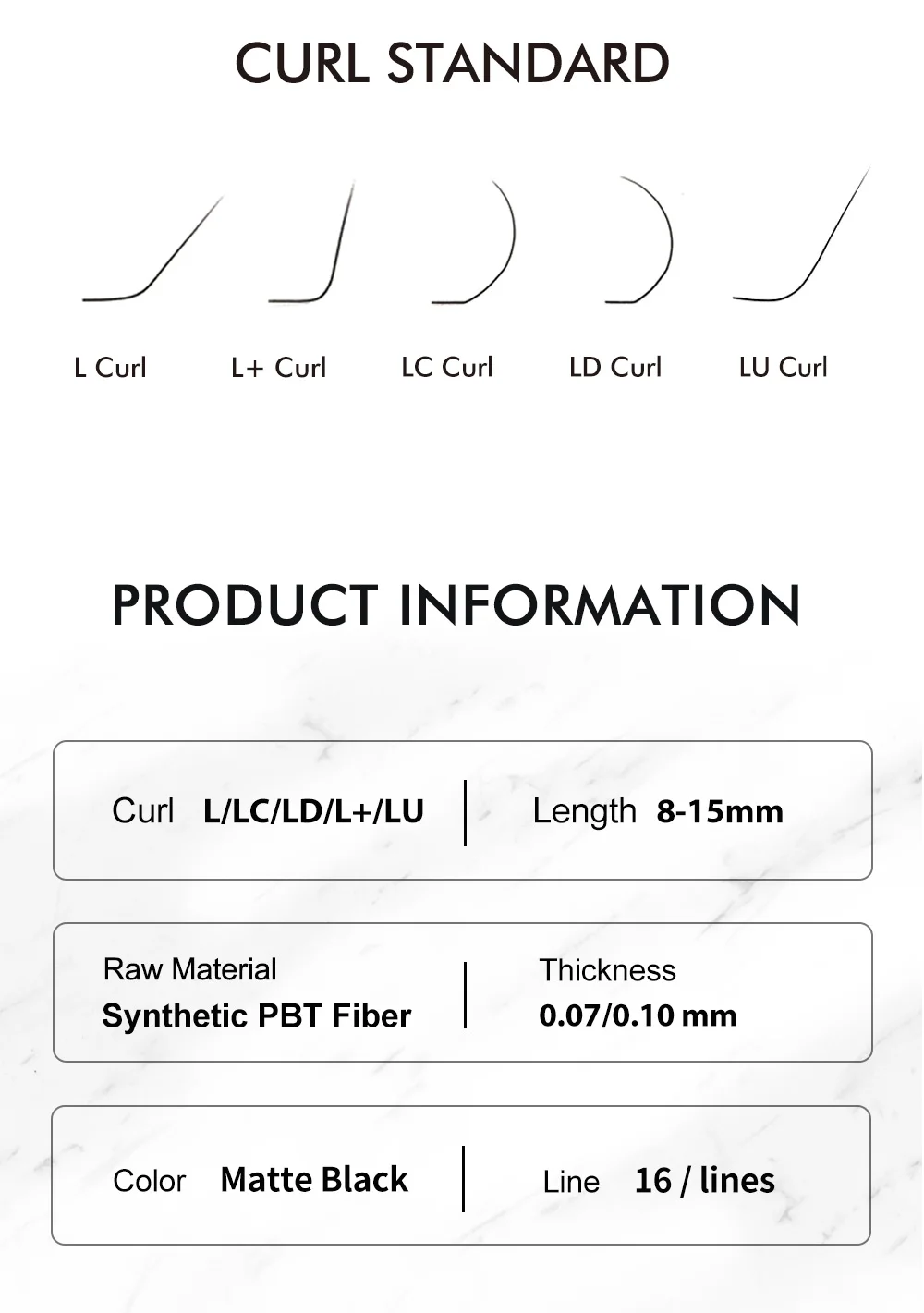 NATUHANA Matte Black Individual L/L+/LC/LD/LU(M)/N Curl Eyelashes Extension False Mink Lashes Soft Faux Silk Eyelashes Makeup