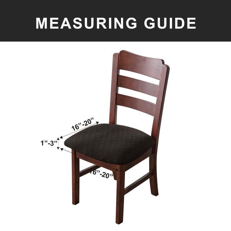 WaterProof Chair Seat Cover Dining Room Chair Covers Removable Washable Elastic Cushion Covers for Upholstered Dining Chair