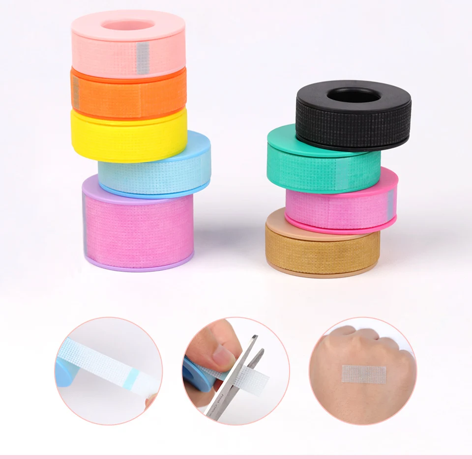 Silicone Gel Tape for Cilia Padding for Lashes Extensions Sensitive Skin Pads 11 Colors Hydrogel Patches for Eyelashes Makeup